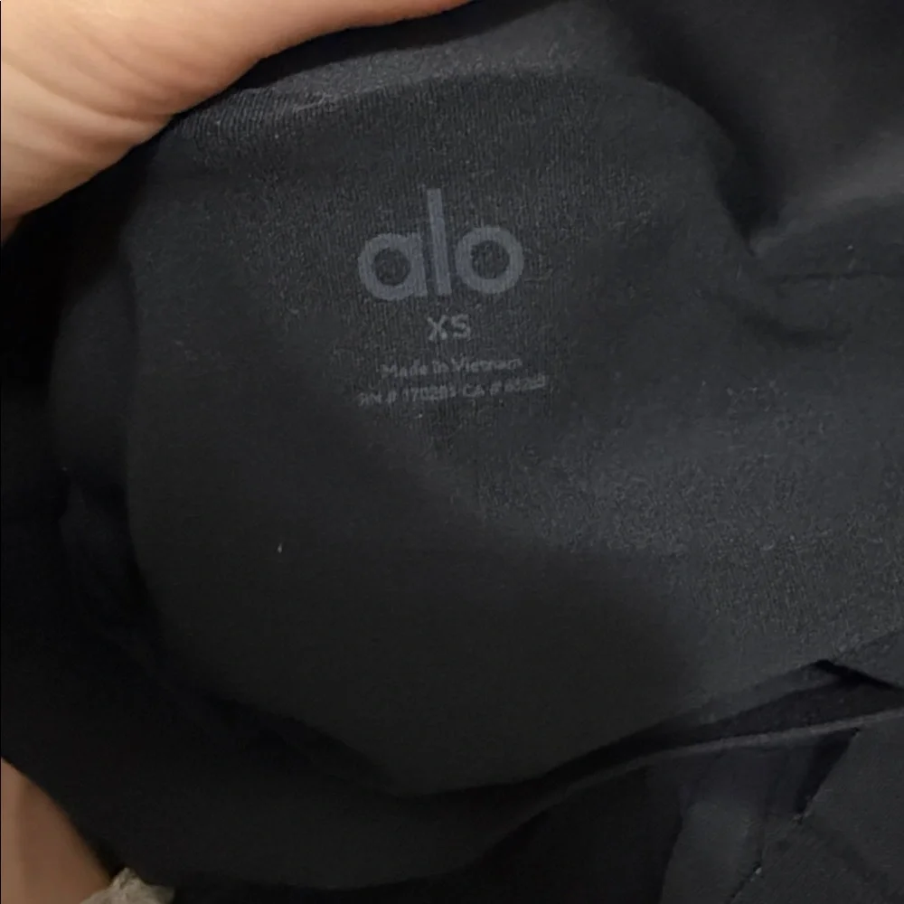 ALO Yoga Black Pleated Tulle Mini Skirt
